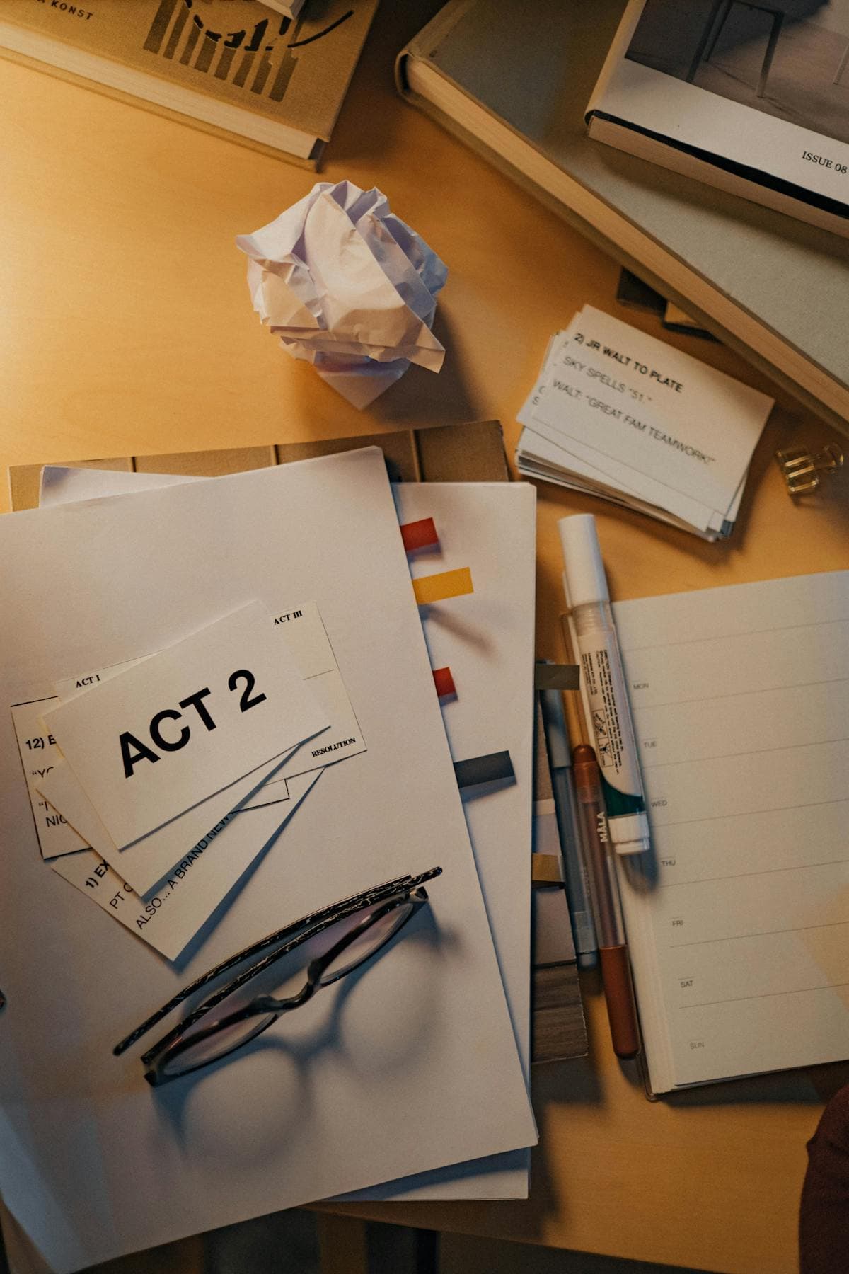 Desk paperwork scene for convert PDF to PNG quality checks in content teams