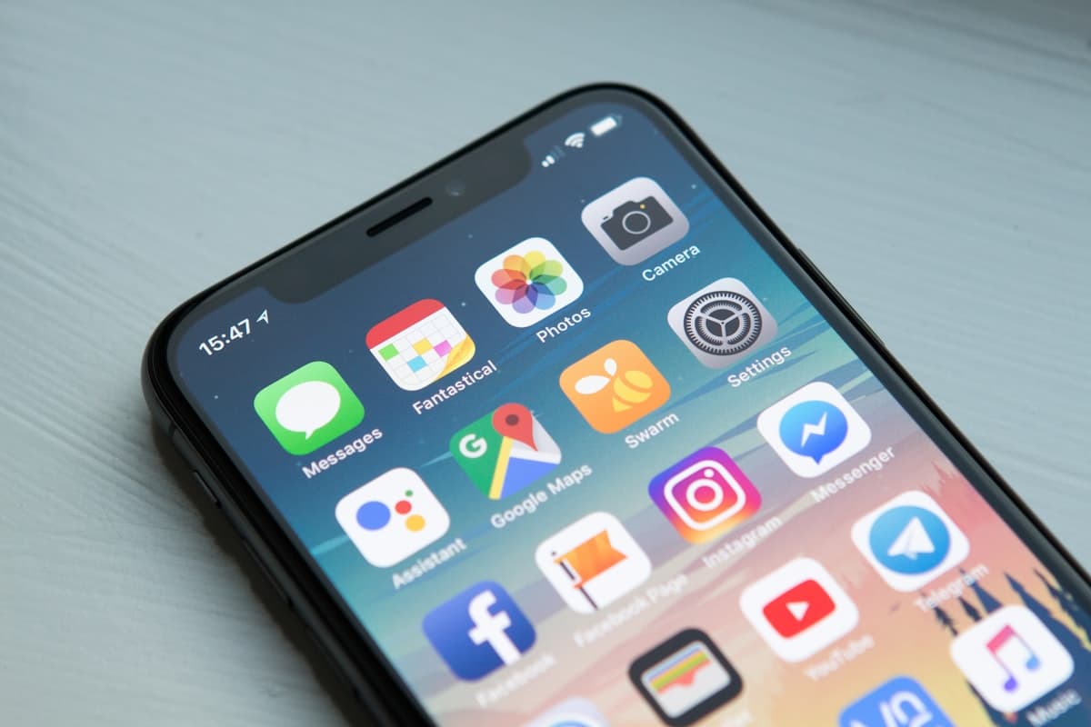 iPhone displaying a PDF document converted from a photo